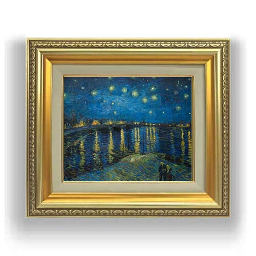 Amazon.co.jp: ゴッホ ローヌ川の星月夜 F3 油絵直筆仕上げ 418×366mm