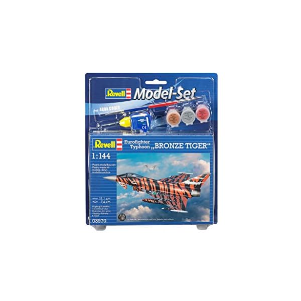 Revell Modellbausatz Flugzeug 1:144 - Eurofighter Typhoon "Bronze Tiger" im Maßstab 1:144, Level 4, originalgetreue Nachbildung mit vielen Details, , Model Set mit Basiszubehör, 63970 – Bild 3