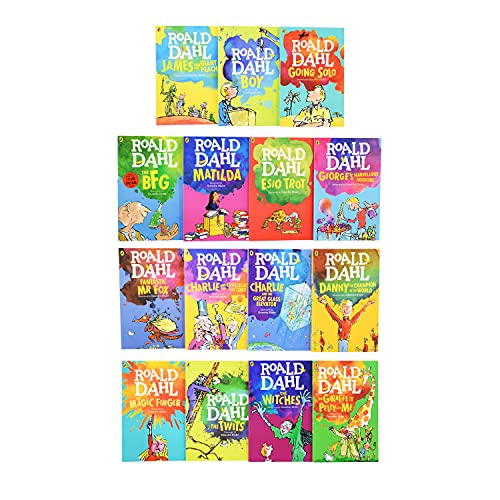 Roald Dahl 15 Book Box Set (Slipcase) Includes Matilda, Witches, The Twits, Fantastic Mr Fox, Charlie & the Chocolate Factory, Georges Marvellous Medicine, The BFG, Danny the Champion of the World....