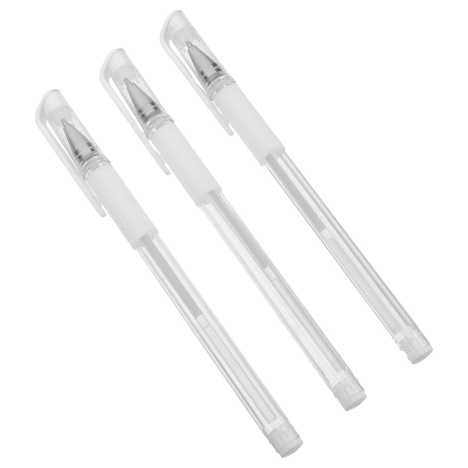 3pcs White Eyebrow Mapping Pen Microblading Outline Pencil Waterproof Brow Positioning Tool for Professional Beauty and Tattoo Artists