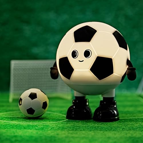 ChicLumen Squishy Soccer Night Light for Kids - 7 Color Changing Touch Lamp, Soft Silicone Dimmable & 30-Min Auto Off, USB-C Rechargeable Football Gift for Boys Girls