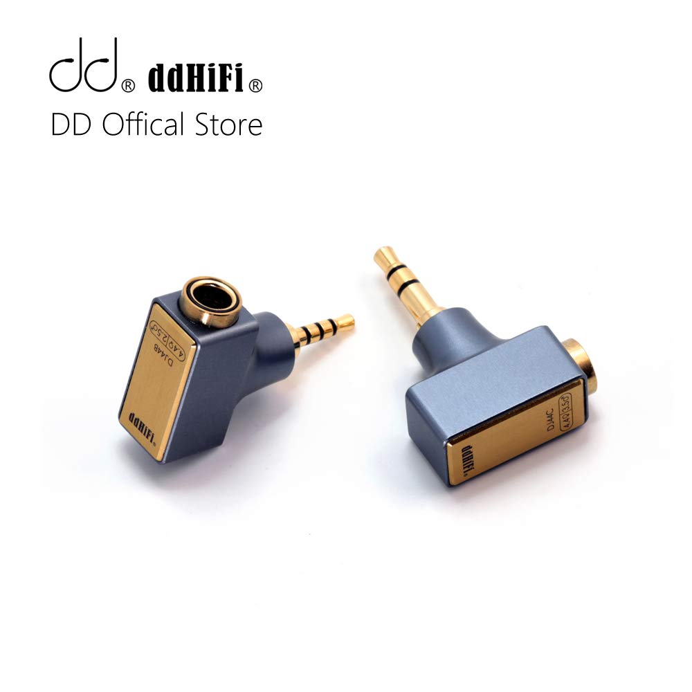 ｄｄＨｉＦｉ ddHiFi DD ddHiFi DJ44B - Adattatore jack per cuffie, versione in alluminio, 4,4 mm femmina bilanciata a maschio BAL da 2,5 mm, convertitore audio per auricolari/cuffie