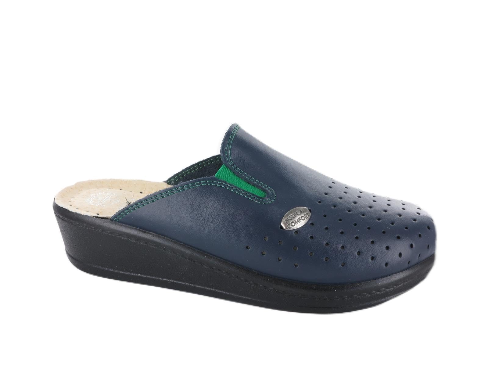 Zoccoli Sabot Pantofole Scarpe di Pelle, Donna