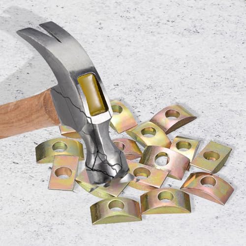 Laroal 20 stücke M8 Halbmond Mutter Scheiben Washer Stecker Hardware Solide Halbmond Mutter Scheibe