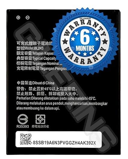 Image of Original BL243 Battery for Lenovo K3 Note K50a40 / A7000 A5500 A5600 A7600-M Battery with 6 Month Warranty**** (V239)