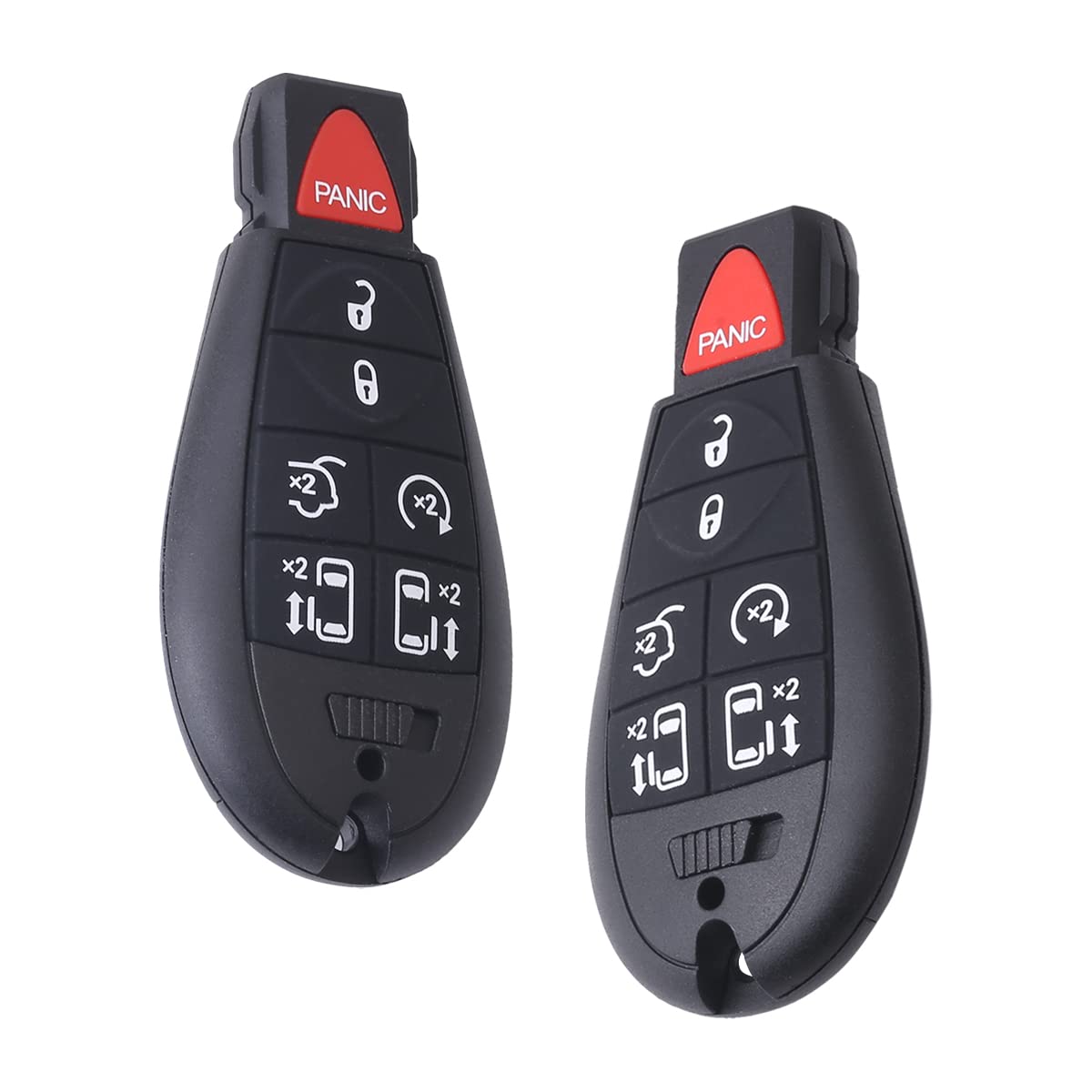 OCESTORE 2Pcs M3N5WY783X Car Key Fob Keyless Control Entry Remote IYZ-C01C 7 Button Vehicles Replacement Compatible with Town Country 267F-5WY783X Grand Caravan 2701A-C01C