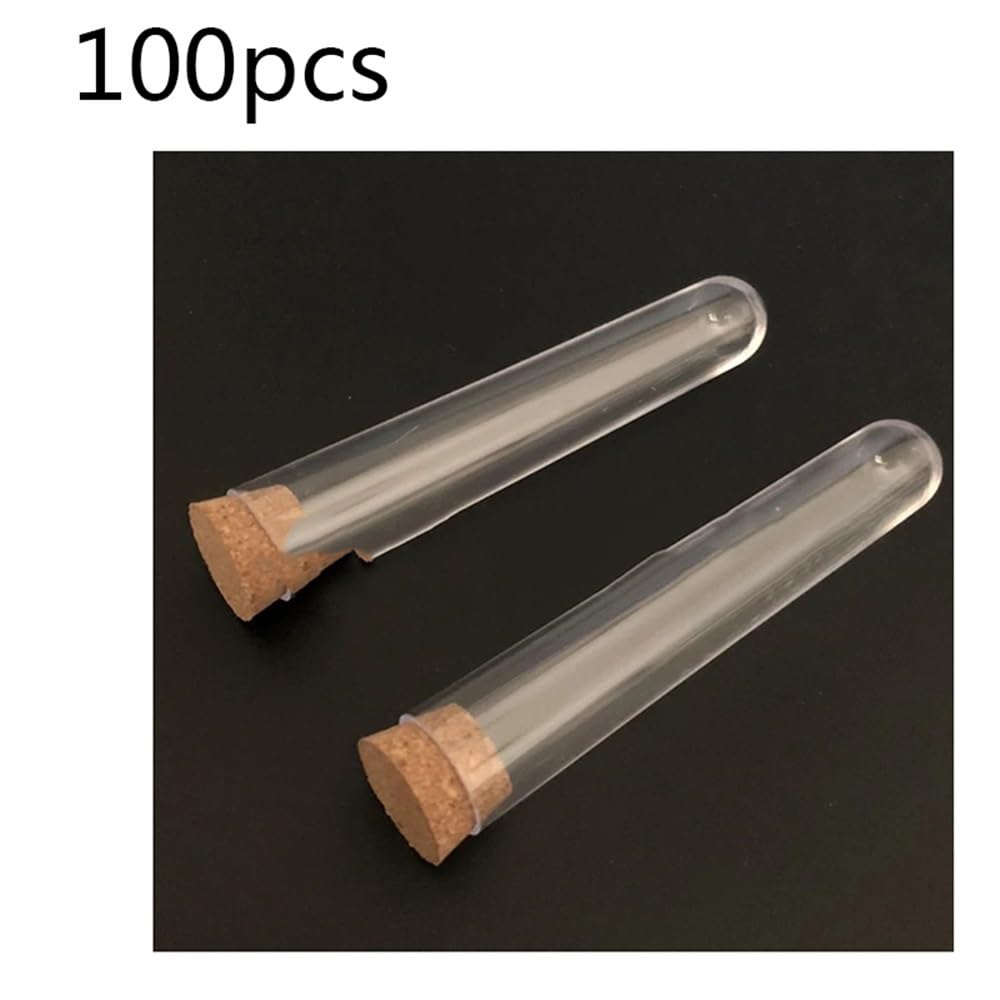 100 sztuk 50 szt. Plastikowa probówka z korkiem Tuba prezentowa(15x150mm 100pcs)