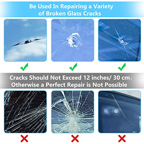 AODA Windshield Crack Repair Kit Car Window Glass Liquid Repair Set, Automotive Nano Fluid Glass Filler Vehicle Windscreen Tool for Fixing Chips, Cracks, Bulls-Eye and Star-Shaped Crack - Thumbnail 6