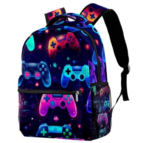 Sac à dos manette de jeu multicolore idéal pour la rentrée primaire