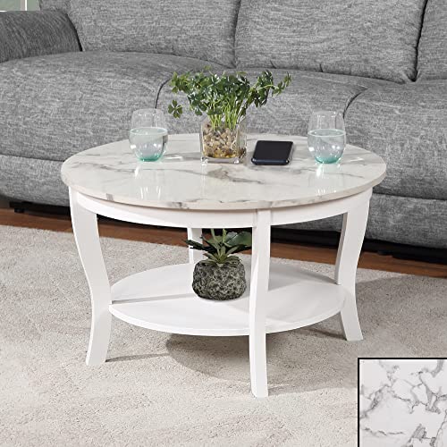 image for Convenience Concepts American Heritage Round Coffee Table 30