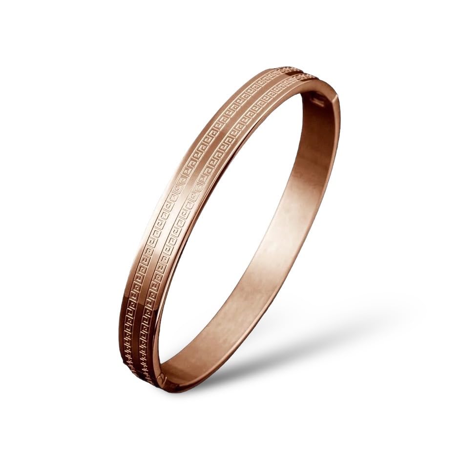 See full amazon price history chart for MYKI Greek Key Bracelet For Mens (Men Size- 2.6 inch diameter, 8mm width) (Rosegold) MYKI Greek Key Bracelet For Mens (Men Size- 2.6 inch diameter, 8mm width) (Rosegold) (B0C9J1VL8Q) Amazon Price History, Amazon Price Tracker