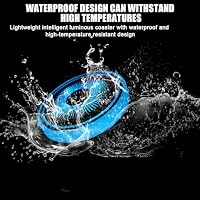 Mandark LED Car Cup Holder Lights, 2PCS Waterproof 7 Colors Changing Vehicle USB Charging Coaster Pad, Auto Interior Atmosphere Lamp Cup Mat Accessories, Universal for SUV Sedan Truck (Colorful) — image 3