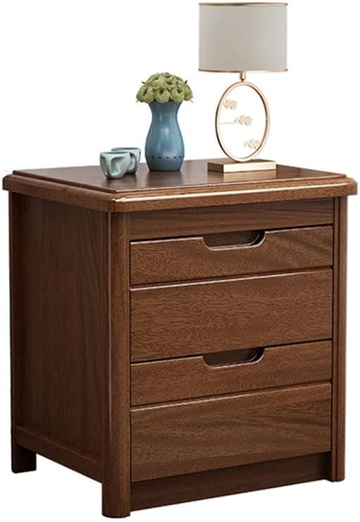 ベッドサイドテーブル 中国風木製のベッドサイドキャビネット収納