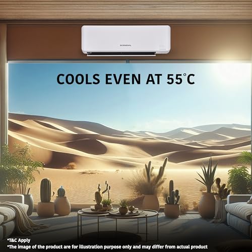 Image of GENERAL 1.5Ton BEE 2026 5 Star Rated,Inverter Split AC(ASGG18CGAB-B,White,Copper,5280W,Powerful Cooling,15m Long Reach Airflow,4 Way Swing,55C Max,Suitable for 170~200 Sft,Free Standard Installation)