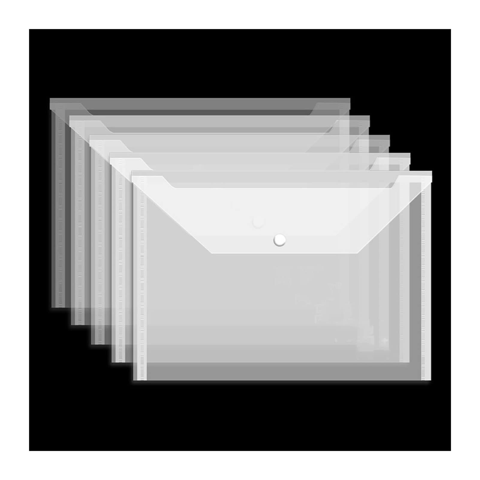Teczka na dokumenty gruba torba na dokumenty przezroczysta wodoodporna A4 plastikowa torba informacyjna typu zatrzaskowego teczka torba do przechowywania teczka materiały biurowe 30/50 szt. organizer