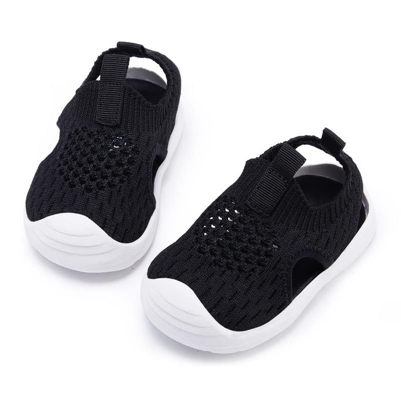Image of BMCiTYBM Baby Boy Girl Closed Toe Summer Toddler Sandals Lightweight Shoes Infant Non-Slip First Walking Sneakers 6 9 12 18 24 Months 2-3 Years
