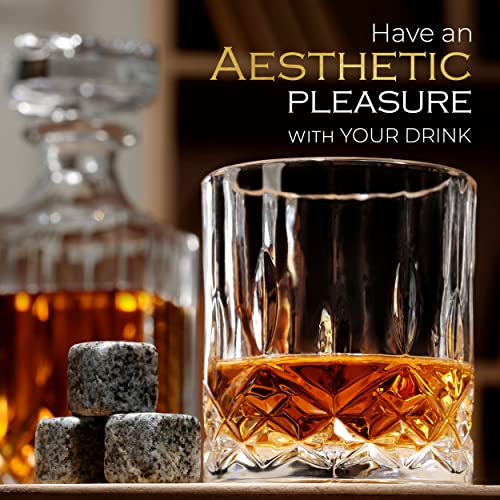 Luxury Gift For Men – Whiskey Decanter Set With Cooling Stones For Beloved Husband Or Dad Birthday Gift – 4 Whiskey Glasses And Decanter Set Is a Great Gift Idea for Whisky, Bourbon, or Scotch lovers - Image 4