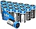 Produktbild AHJ CR123A | CR123 3v Lithium Batterie, 16 Stück CR123A Batterien mit 1600mAh Hochleistungs für Haushaltsgeräte, Alarmanlagen, Taschenlampe und mehr (Einwegbatterie, Nicht für Arlo)