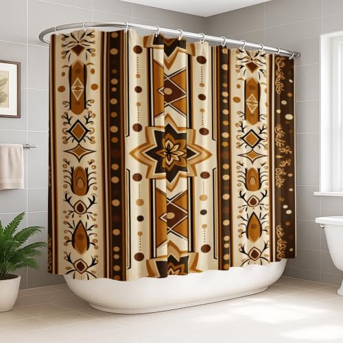 Rideau de douche extra large 274x183 cm en polyester motif losanges - 2