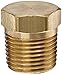 Dixon Valve HHP3M Brass Fitting, Hex Head Plug, 3/8" NPT Male