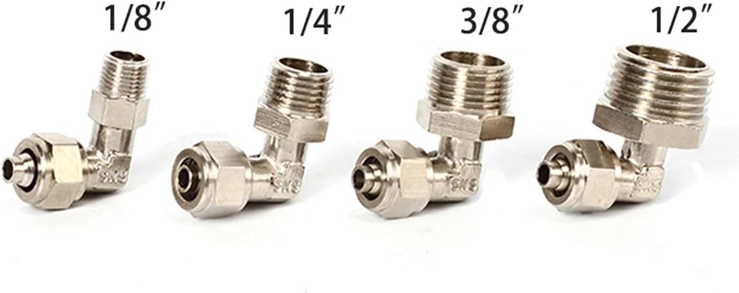 PLL Coper Lengthen 1/8" 1/4" 3/8" 1/2" BSP Female Pneumatic Fittings Push In Quick Connector Release Air Fitting OD 6 8 10 12MM (Size : 10mm OD Tube, Color : 1/8")