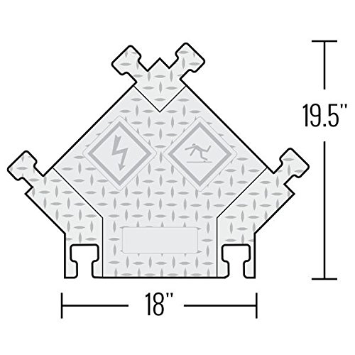 Bumble Bee End Caps for 5 Channel Cable Protector Cord Cover (Pair)