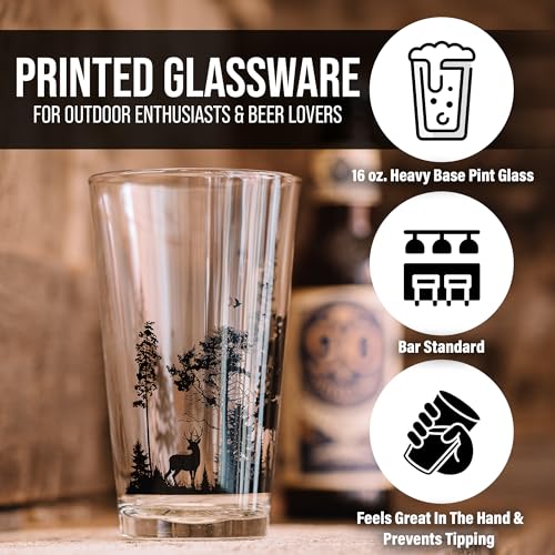 Black Lantern Themed Pint Glasses – Pint Glasses in Unique Designs for Craft Beer Enthusiasts and Home Bars - (Set of Two 16oz. Glasses) Octopus Tentacles Design - Image 6