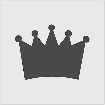 Crown King Queen Princess Wall Cookie DIY Craft Reusable Stencil - 11.5 Inch