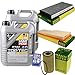 Produktbild QR-PARTS 69333021 Filter Set Inspektionspaket 10 Liter Motoröl Top Tec 4100 5W-40 MANN-FILTER Innenraumfilter Luftfilter Ölfilter