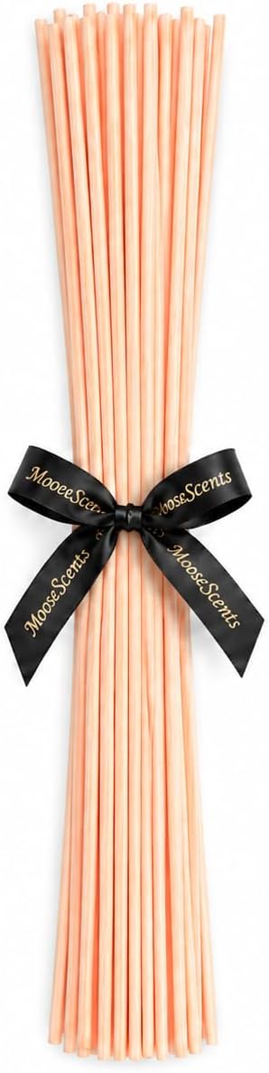 18 Inch XL Diffuser Sticks – 25 Pack, (45cm) Long, 5mm Thick, No Glue Tips, Strong Scent Throw, Replacement Diffuser Reeds