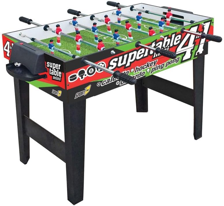 Sport1 Multigame Table Sport One Mini Supertable - 4 Games in 1,Green