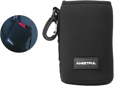 AMBITFUL Lensball Bag, Lens Case, DSLR Camera Lens Pouch Bag, Black, Neoprene, 5.9x3.93in LP-15