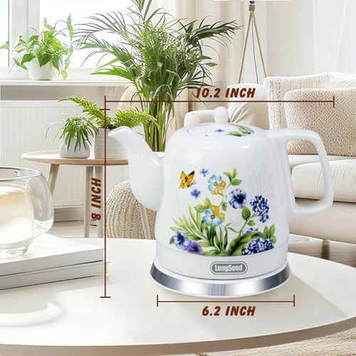 Hervidor eléctrico de cerámica 1.2L 1000W miniatura 2