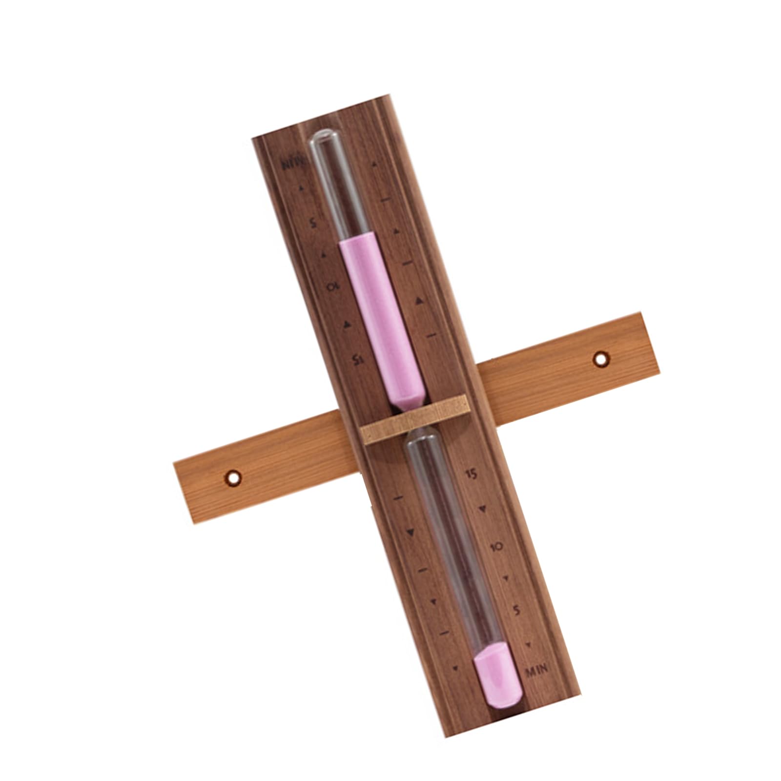 ZEPFJHE 15 Sand Clock for Room Featuring Visible Markers and Pine Construction Luxury Sauna Accessory