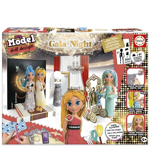 Educa Borrás – Muñeca Montable My Model Doll Noche de Gala.