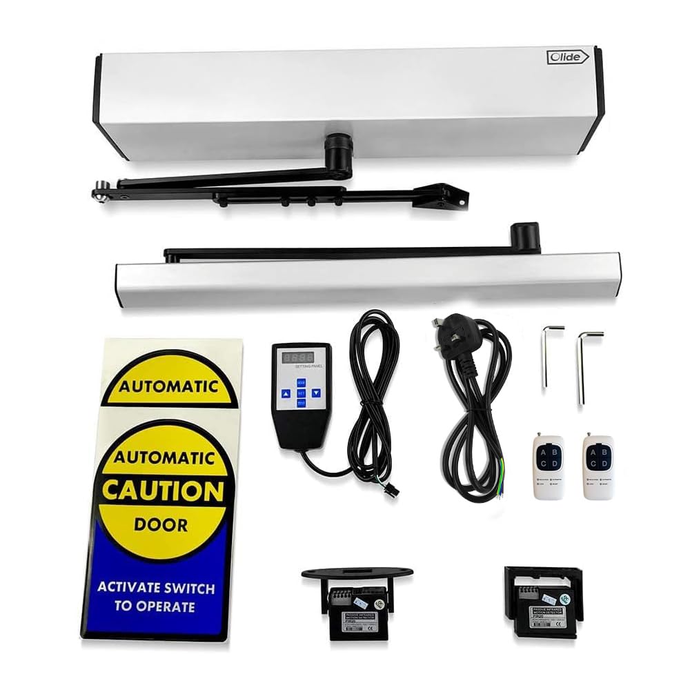 Olide Silver Swing Door Closer,Automatic Door Opener And Closer (Kit2)