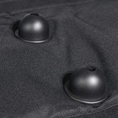 Kinekulle Drum Hardware Bag With Wheels - Heavy Duty Large Duffel With Padded Dividers, sturdy Grip handles and Exterior Storage Pockets - Complete with One Marching Drumstick Bag