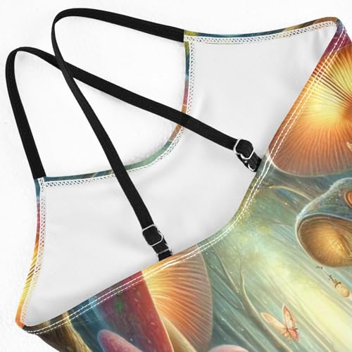 Fairytale Mushroom Houses Swimsuit for Girls Bathing Suit Swimwear Swimsuits Summer Beach One Piece4