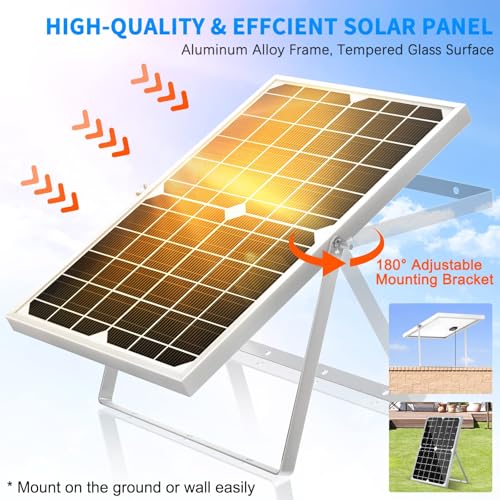 FEOXSHAL Solar Fountain Pump, 15W Solar Powered Water Pump with 190GPH Adjustable Flow for Outdoor Fountains, Ponds, Fish Tank, Waterfall, Pool, Water Garden Features