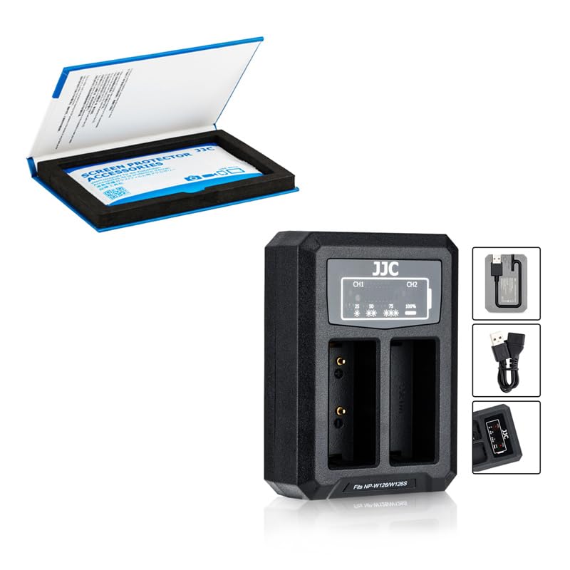 JJCX100V X-E4 Battery Charger+X100V X-E4 Screen Protector