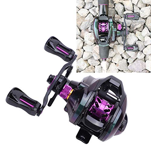 VGEBY Angelrolle Köder, Low Profile Baitcaster Rolle Spinning Angelrollen für Angelzubehör(Linke Hand) Angelrollen Und… – Bild 7
