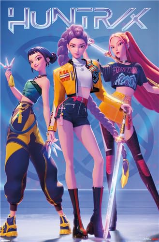 Póster K-pop Demon Hunters, Art Mural, Papel satinado, 190 g/m², disponible en 4...