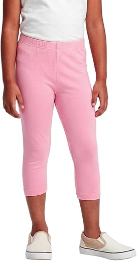 KiddoPanti Girls Solid Capri Legging with Elasticated Waistband