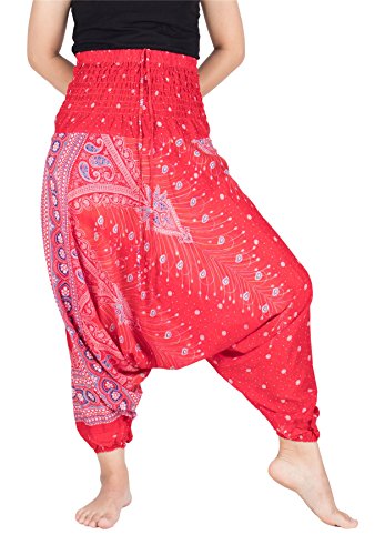 Pantalones Harem Lofbaz Jumpsuit para Evitar el Calor y Vestir Holgada