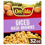 Ore-Ida Frozen Diced Hash Browns Potatoes, 32 oz Bag