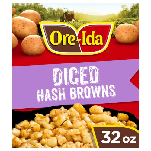Ore-Ida Frozen Diced Hash Browns Potatoes, 32 oz Bag