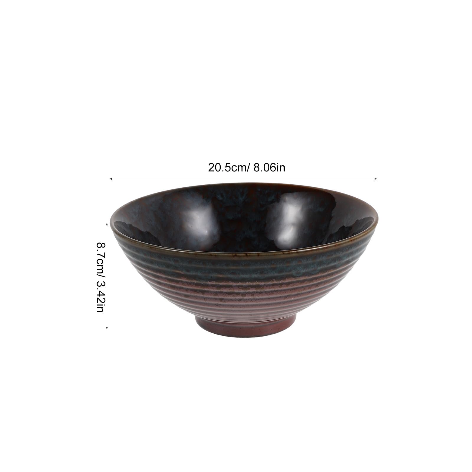 ULTECHNOVO 2 Piezas Tazón de Ramen de Cerámica Estilo Japonés