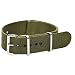 Clockwork Synergy Classic Nylon Nato watch straps bands (20mm, Army Green)