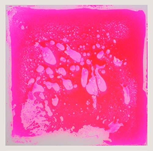 Crystiles 12 Inch X 12 Inch (30cm X 30cm) Colorful Liquid Floor Tile Mat for Kids, Pink