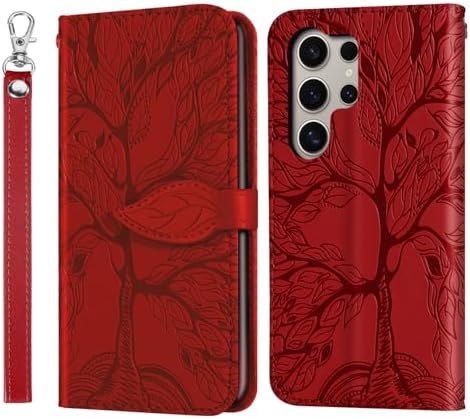 Etui Rostsant Xiaomi Poco X5 / Redmi Note 12 5G wytłoczone drzewo PU skórzane Redmi Note 12 5G portfel z klapką dla Xiaomi Redmi Note 12 5G / Xiaomi Poco X5 5G - Niebieski